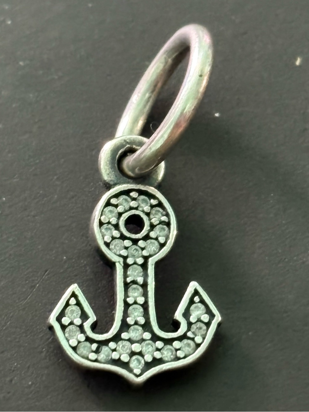 Pandora Anchor Charm Pendant - Silver Tone